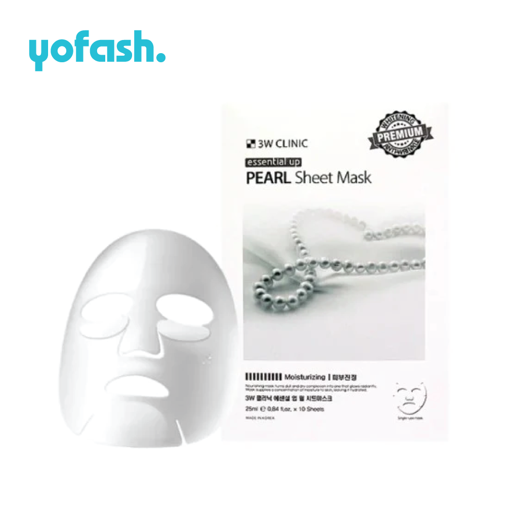 3W Clinic Essential Up Pearl Sheet Mask 25ml