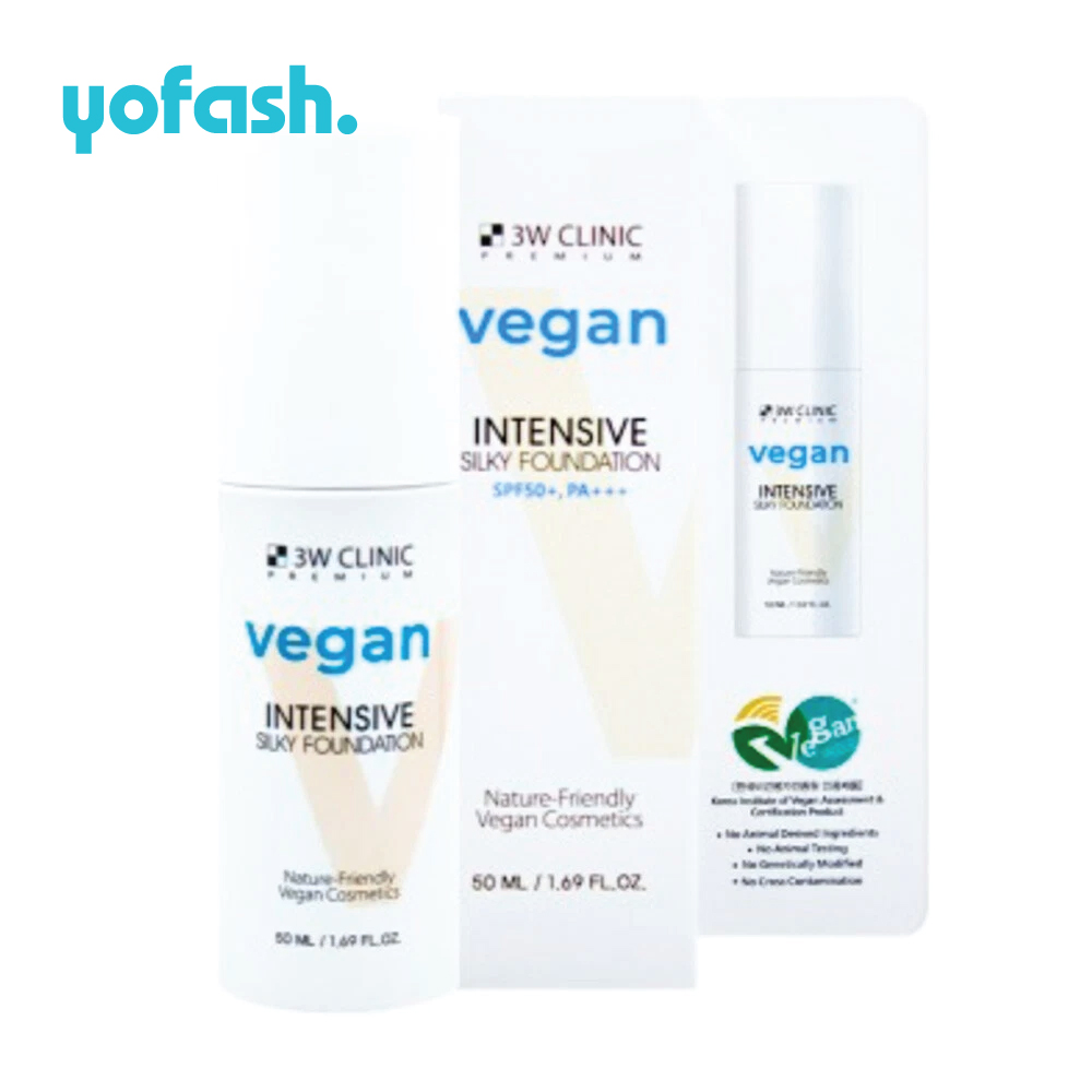 3W CLINIC PREMIUM VEGAN INTENSIVE SILKY FOUNDATION 50ML
