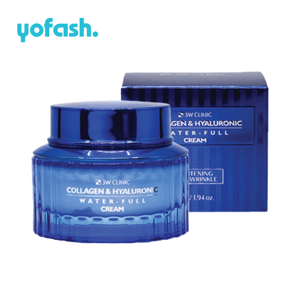 3W CLINIC COLLAGEN & HYALURONIC WATER FULL CREAM 55ML