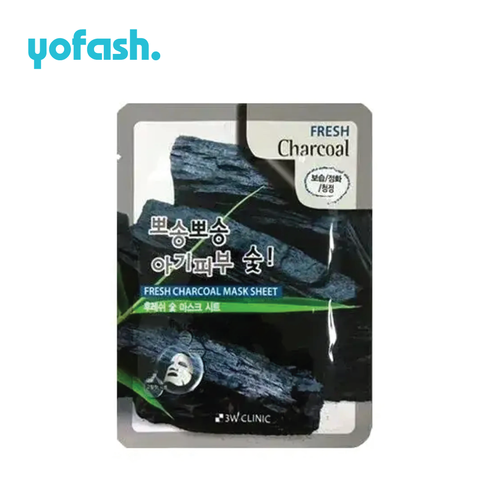 3W Clinic Fresh CHARCOAL Mask Sheet 23g