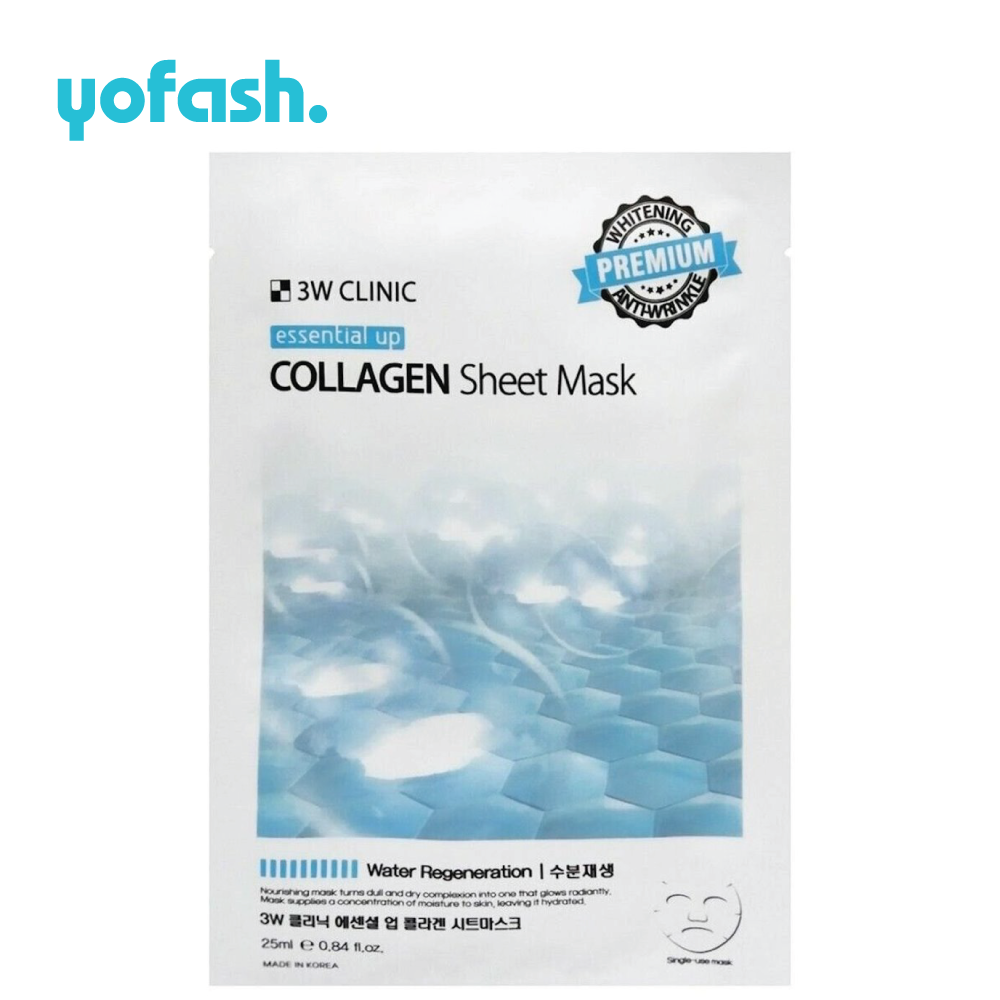 3W Clinic Essential COLLAGEN Sheet Mask 25ml