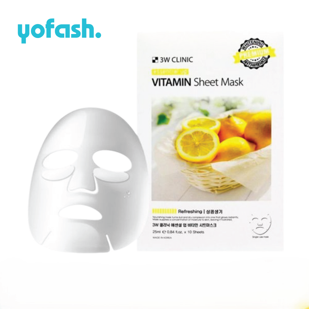 3W Clinic Essential Up Vitamin Sheet Mask 25 ml