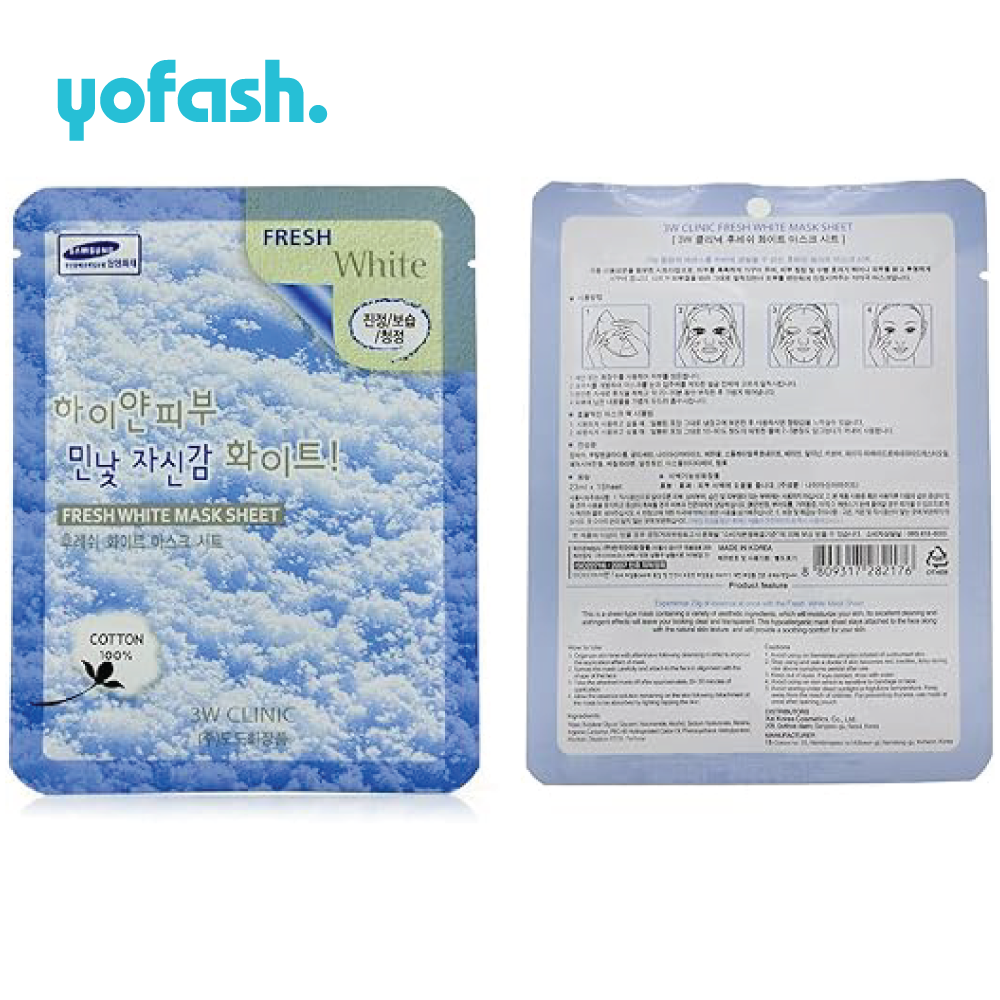 3W Clinic Fresh White Mask Sheet 23g