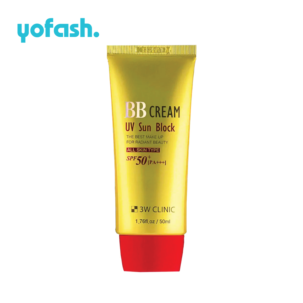 3W CLINIC BB CREAM UV SUN BLOCK 50ML
