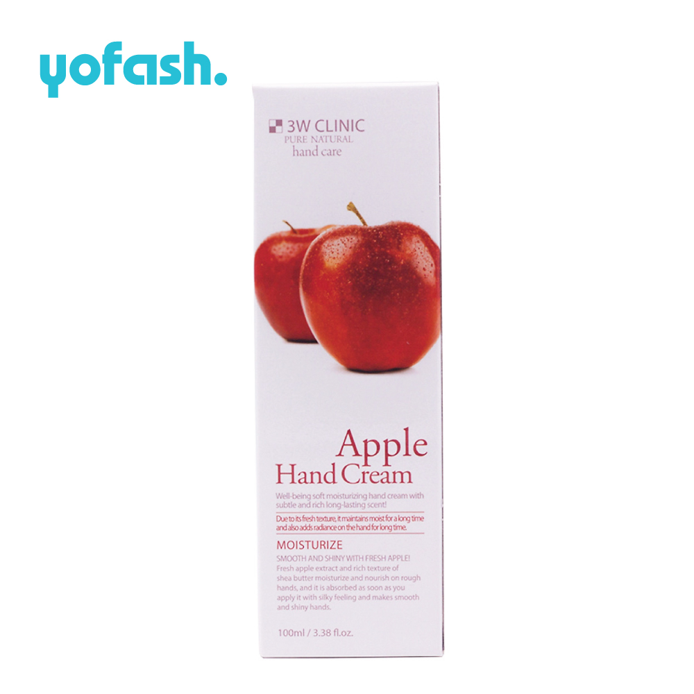 3W Clinic Apple Hand Cream 100ml