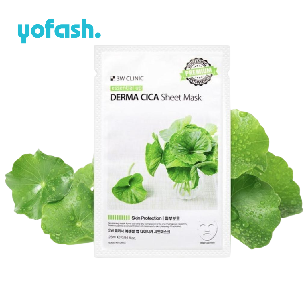 3W Clinic Essential DERMA CICA Sheet Mask 25ml