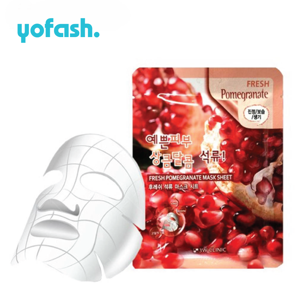 3W Clinic Fresh POMEGRANATE Mask Sheet 23g