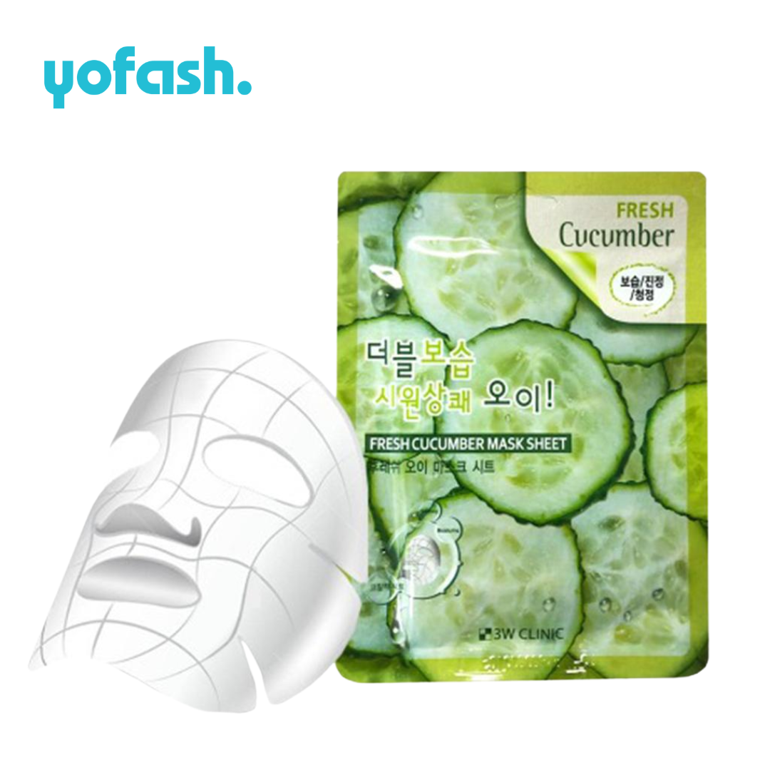 3W Clinic Fresh CUCUMBER Mask Sheet 23g