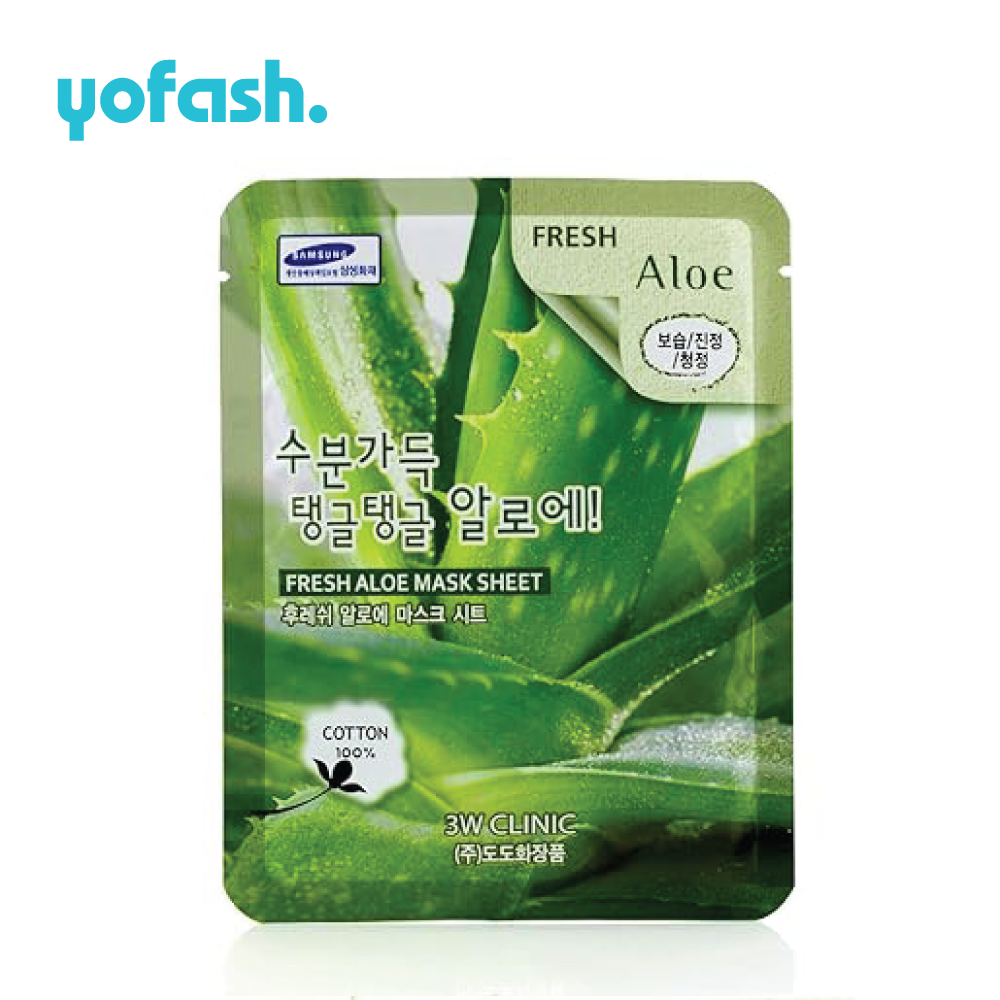 3W Clinic Fresh Aloe Mask Sheet 23g