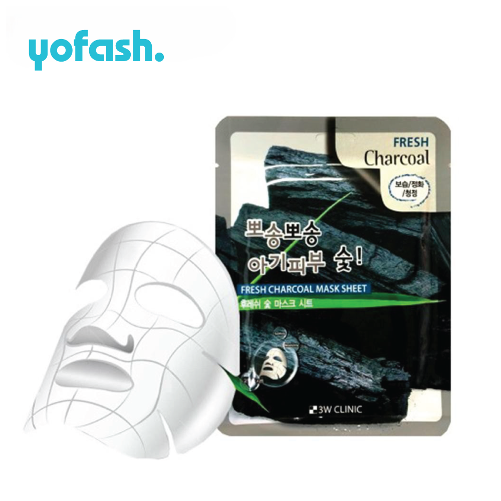 3W Clinic Fresh CHARCOAL Mask Sheet 23g