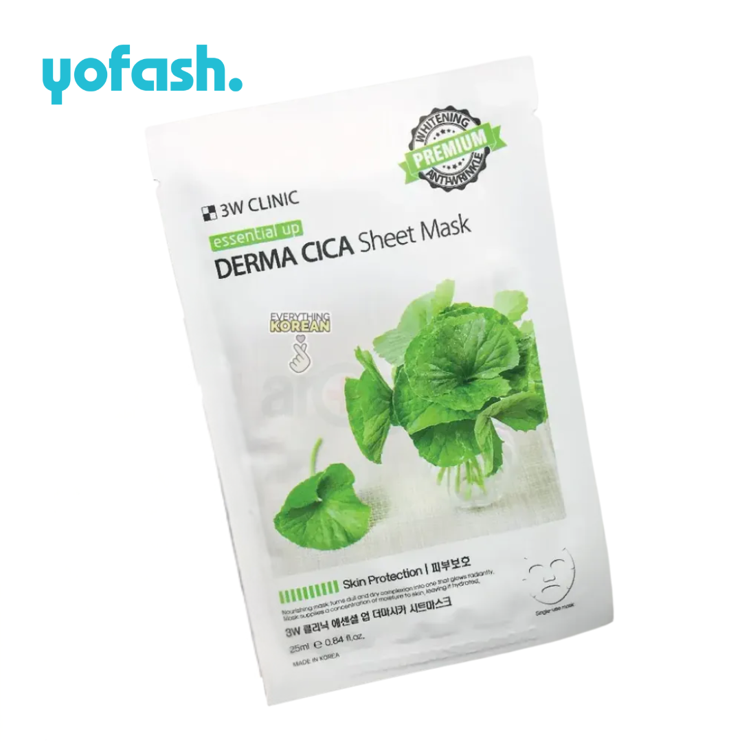 3W Clinic Essential DERMA CICA Sheet Mask 25ml