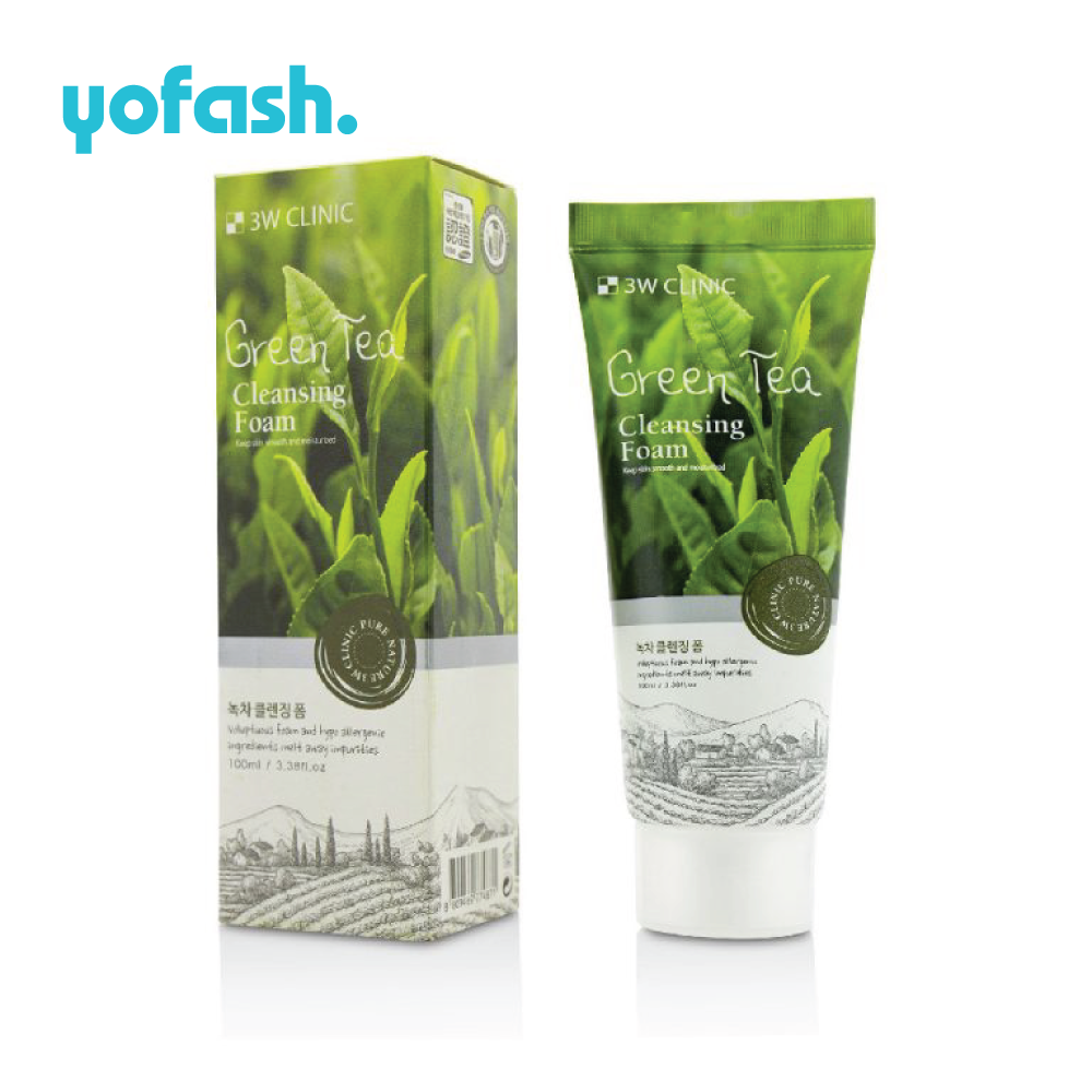 3W Clinic Green Tea Cleansing Foam 100ml