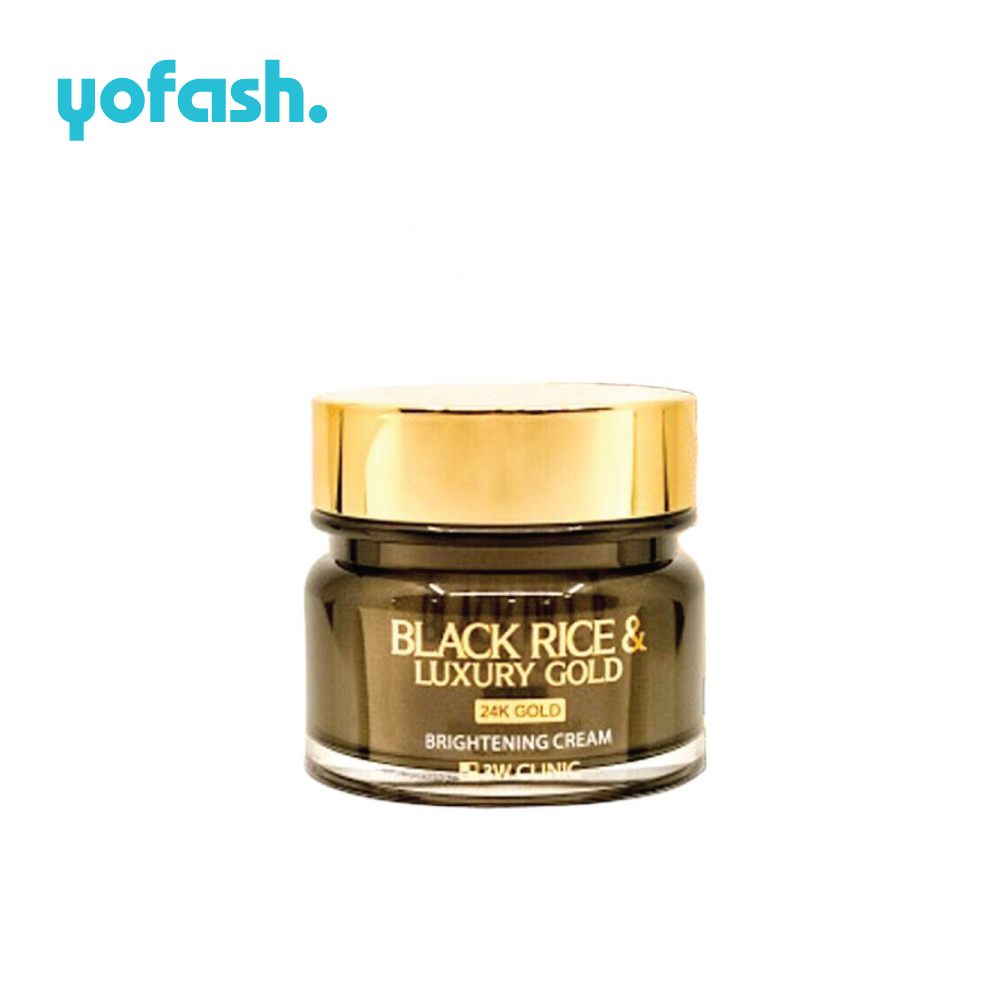 3W CLINIC BLACK RICE & LUXURY GOLD CREAM 100ML