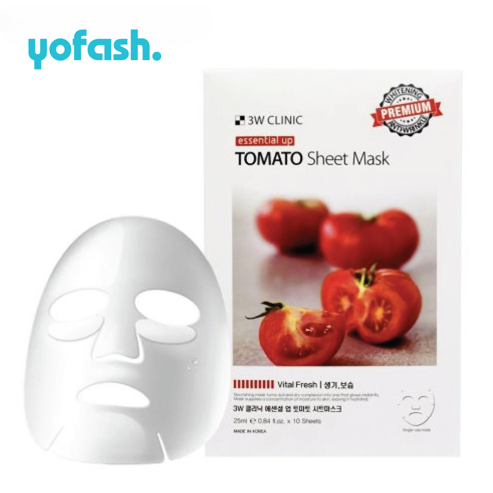 3W Clinic Essential TOMETO Sheet Mask 25ml