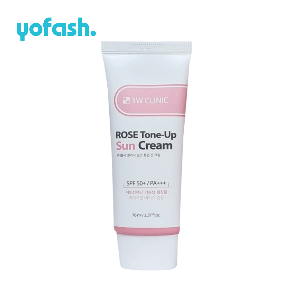 3W CLINIC ROSE TONE UP SUN CREAM 70ML