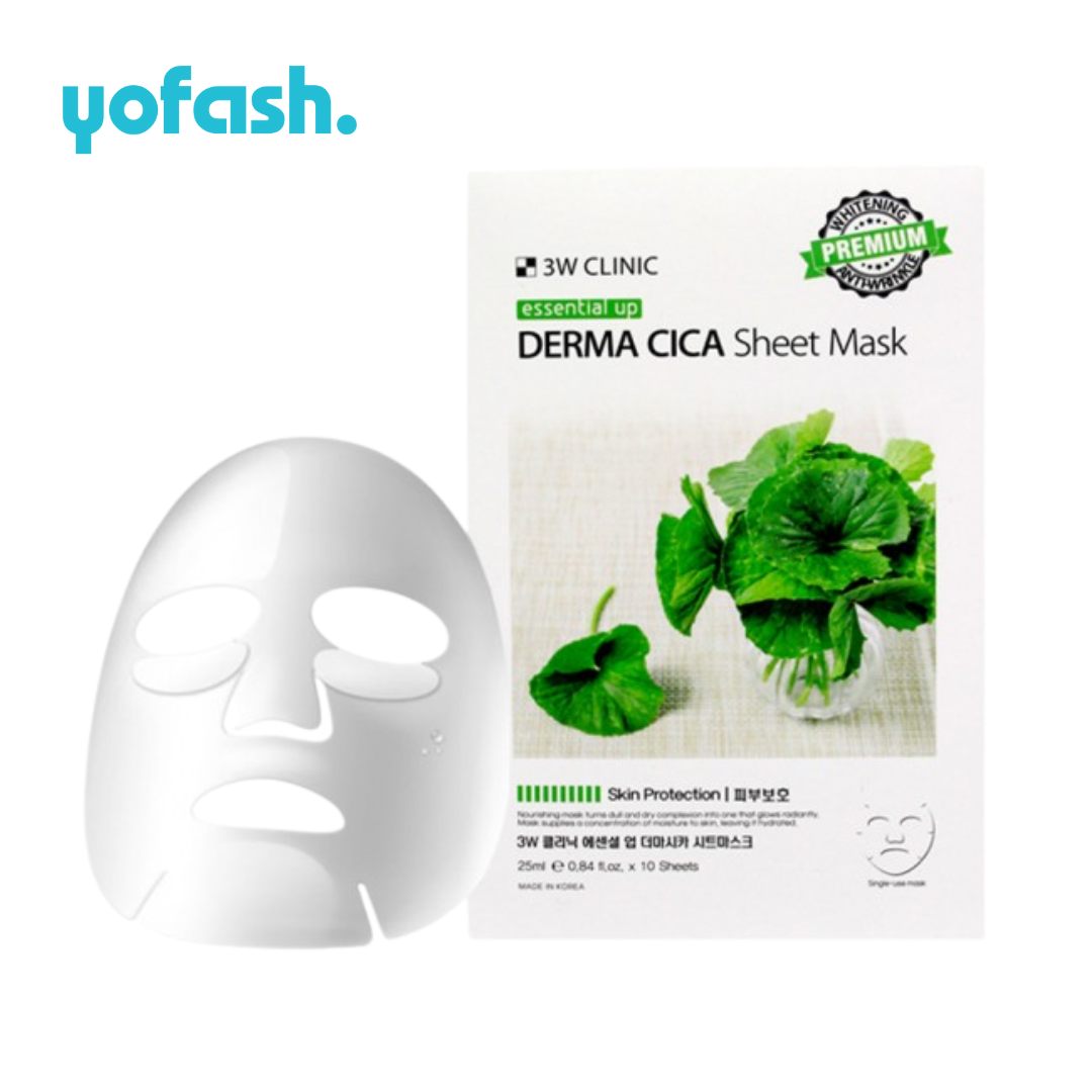 3W Clinic Essential DERMA CICA Sheet Mask 25ml