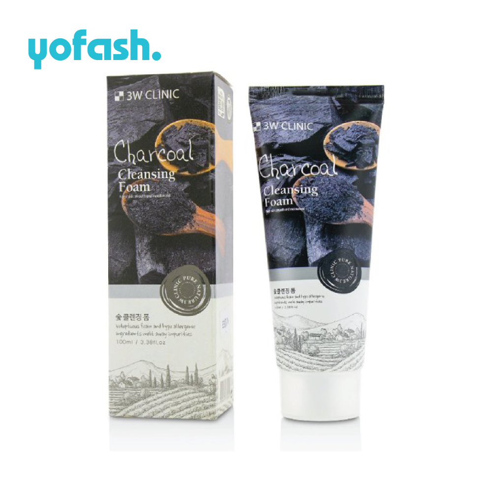 3W Clinic Charcoal Cleansing Foam 100ml