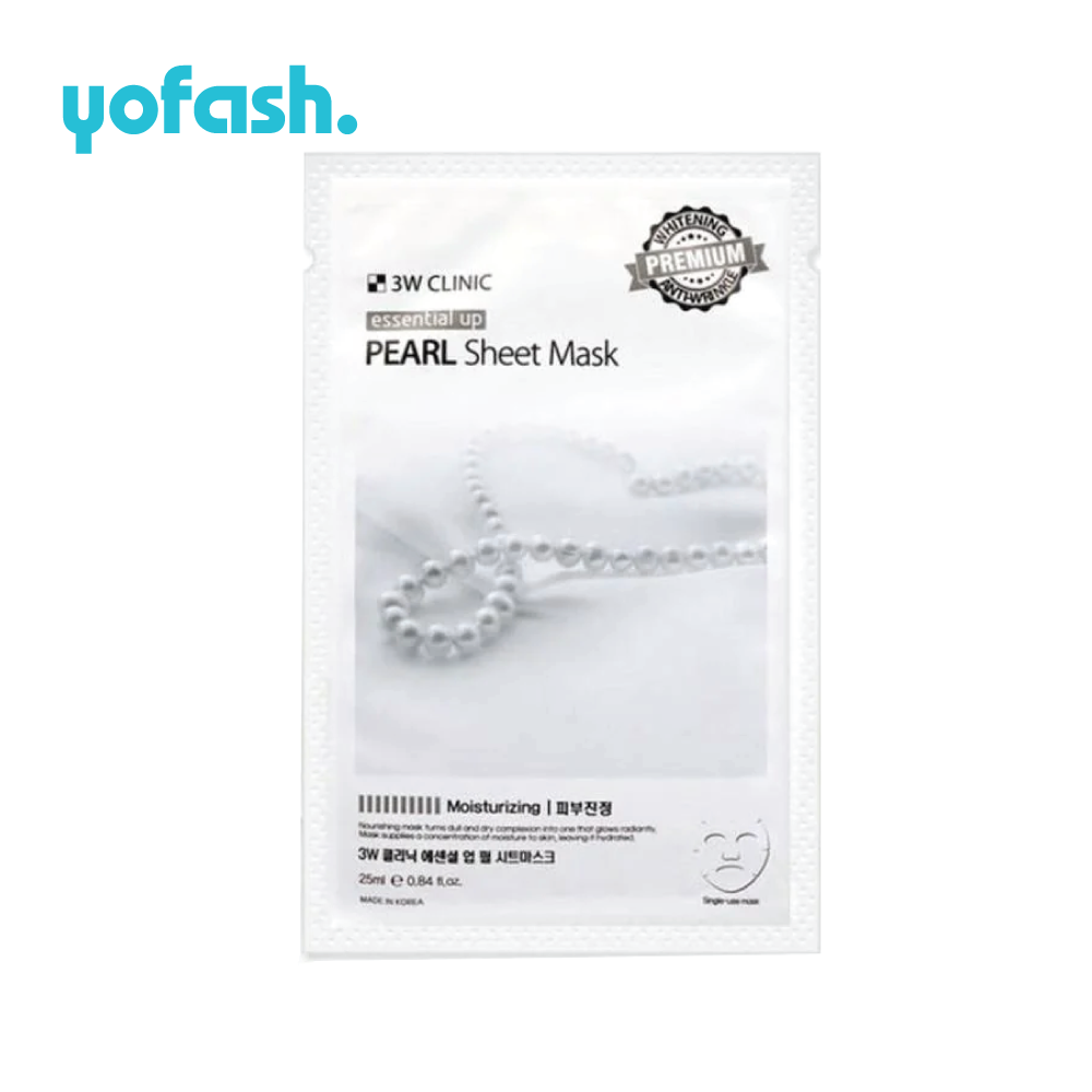 3W Clinic Essential Up Pearl Sheet Mask 25ml