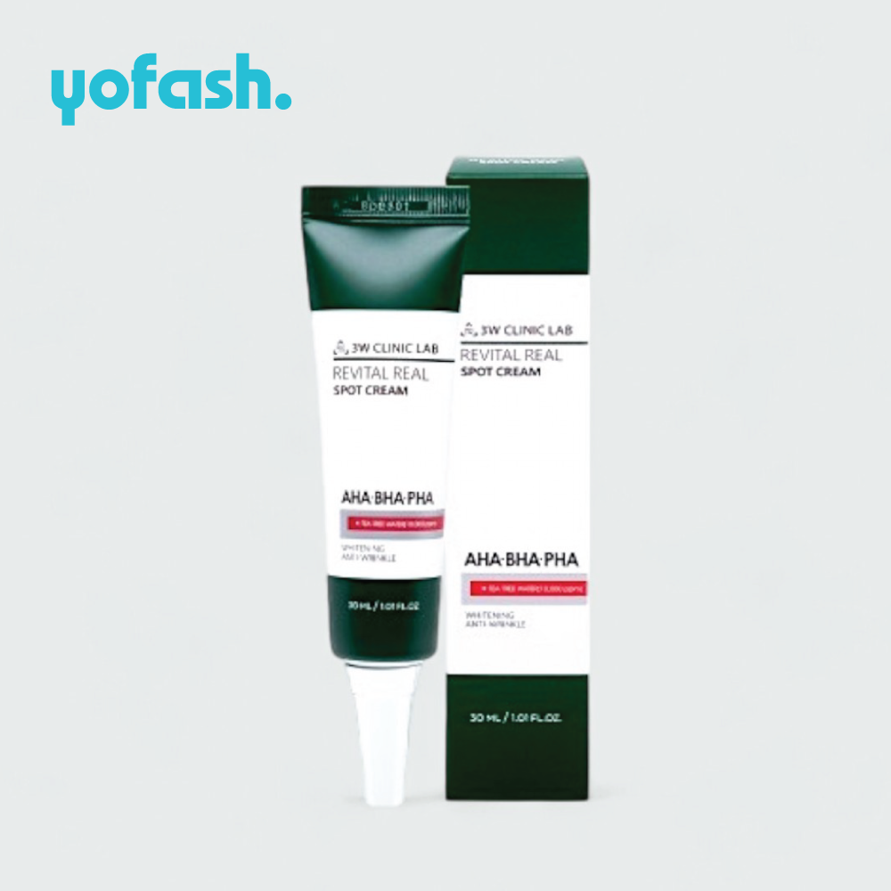 3W CLINIC LAB AHA BHA PHA REVITAL REAL SPOT CREAM 30ML