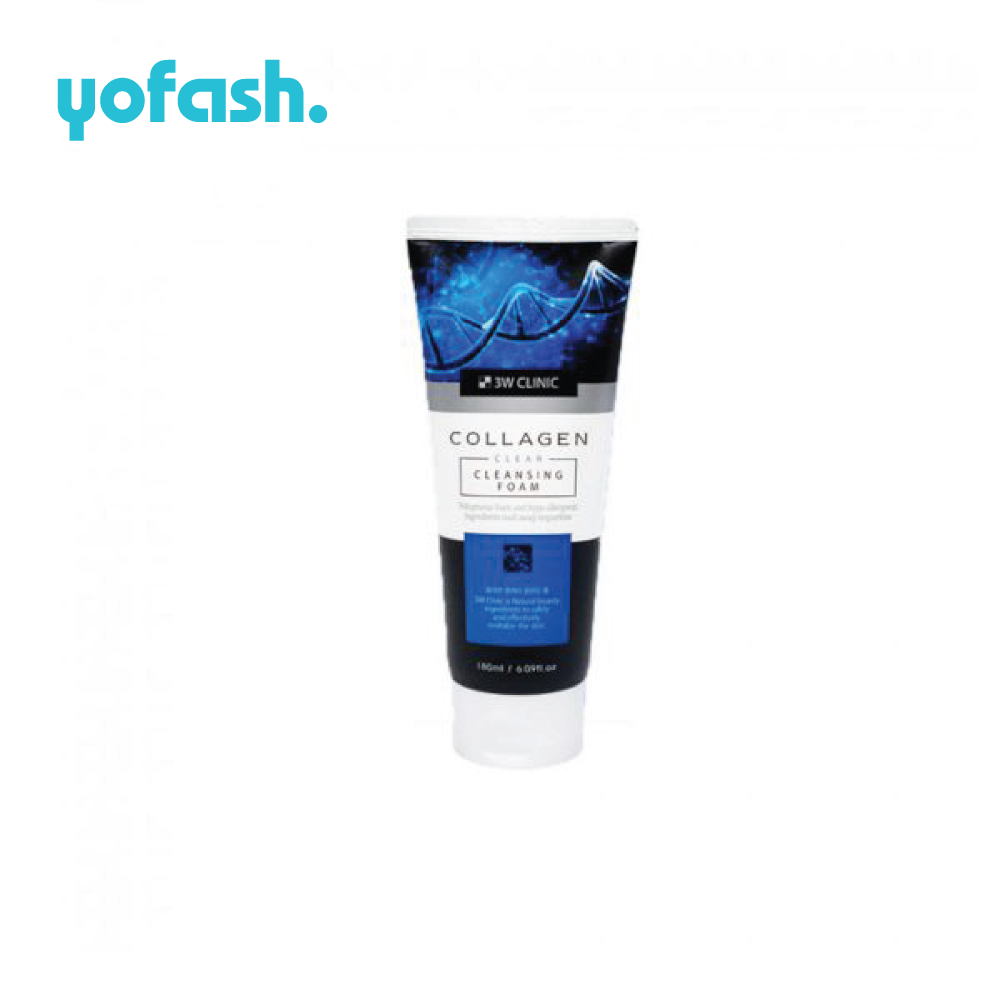 3W CLINIC COLLAGEN CLEAR CLEANSING FOAM 180ML