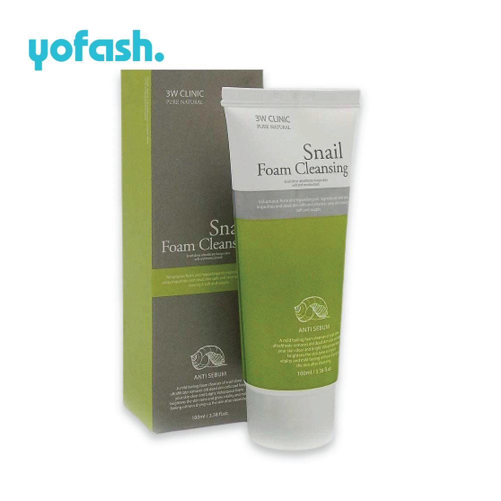 3W Clinic Snail Foam Cleansing (Anti Sebum) 100 ml