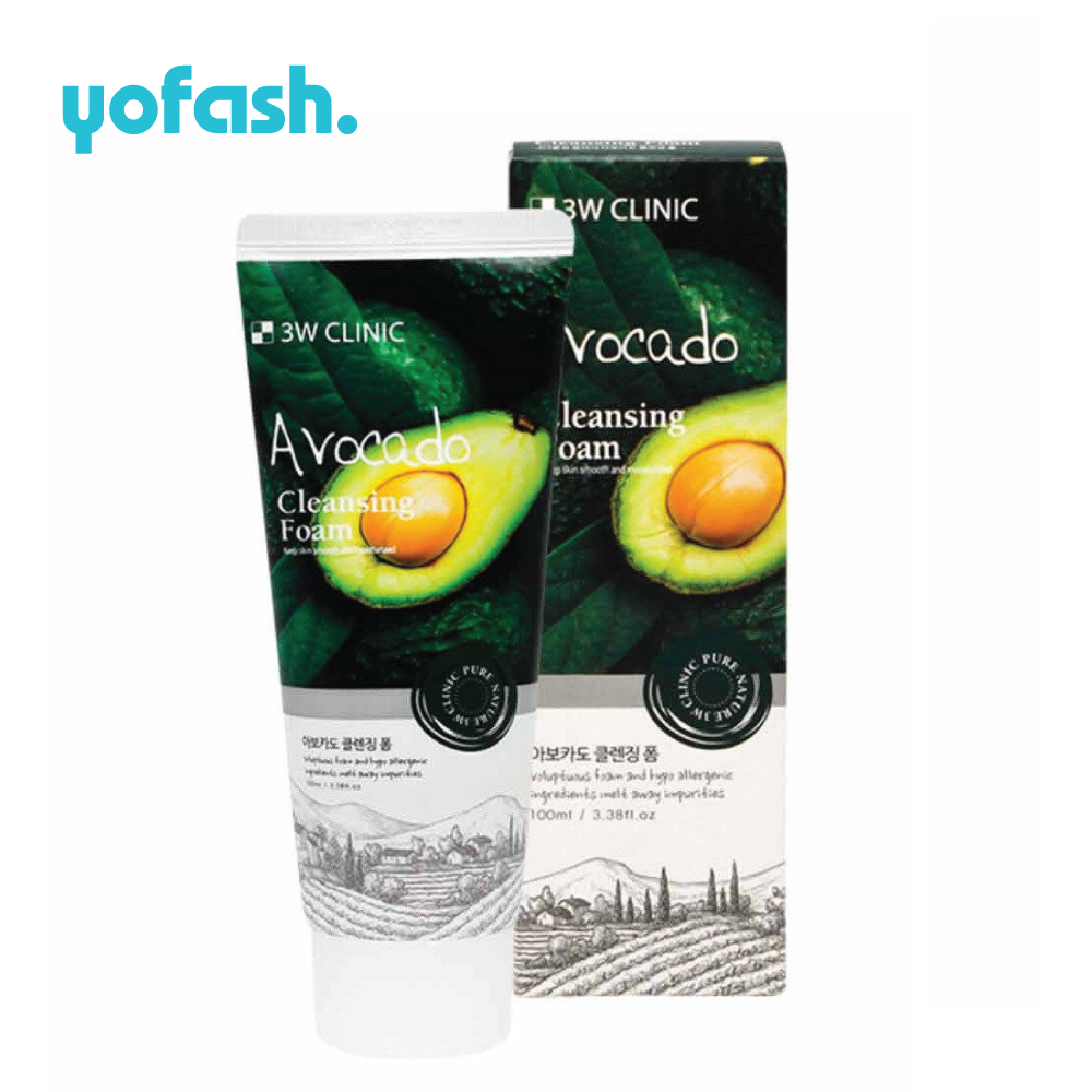3W Clinic Avocado Cleansing Foam 100ml