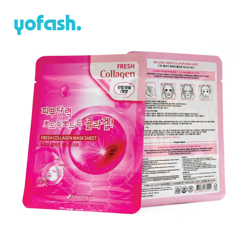 3W Clinic Fresh COLLAGEN Mask Sheet 23g
